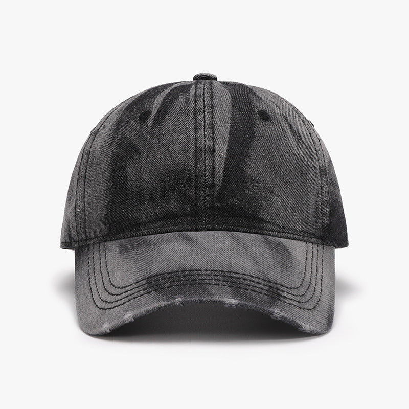 Adjustable cotton baseball cap - black / one size - adjustable cotton baseball cap