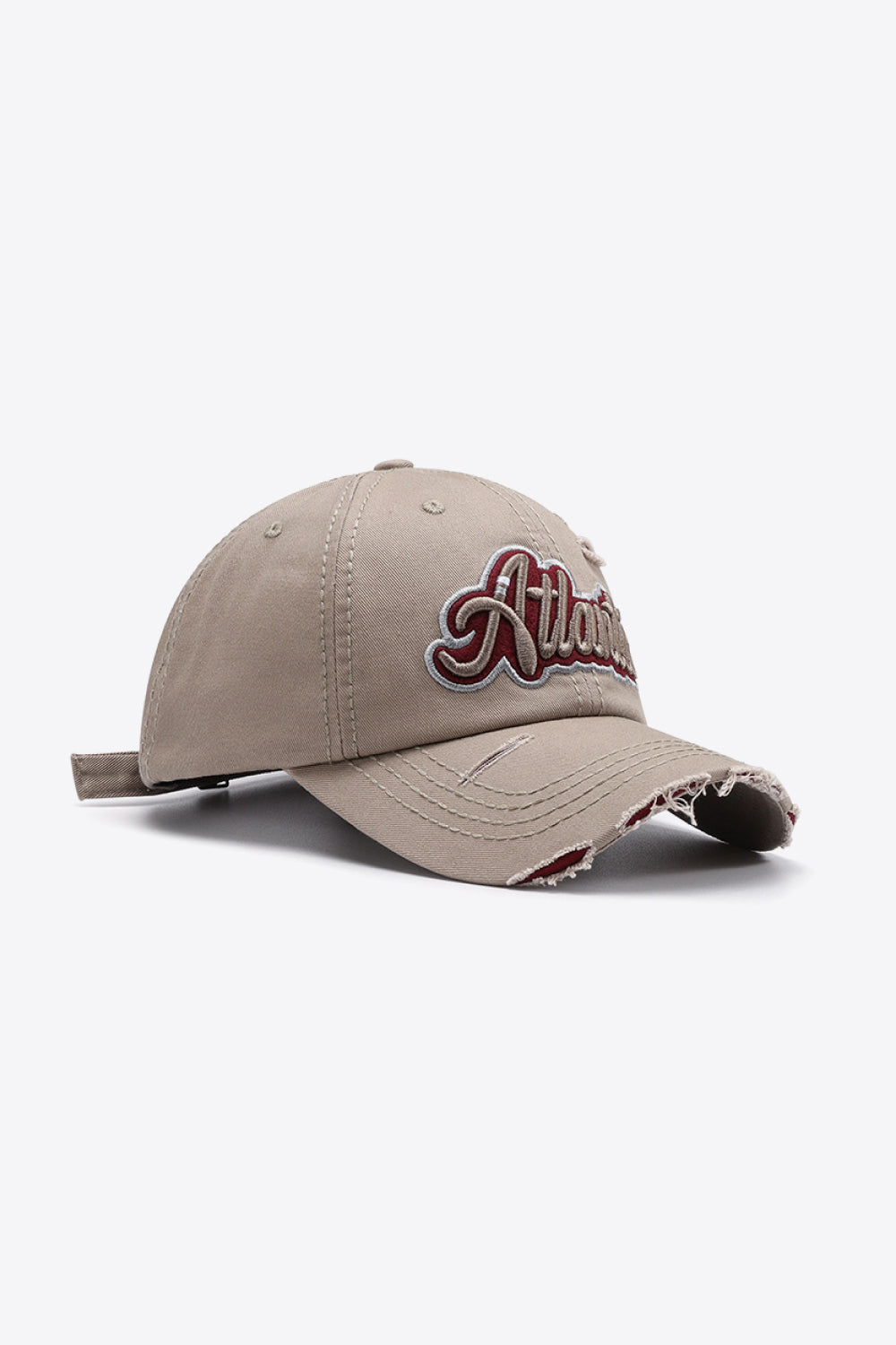 Atlantic graphic distressed baseball cap - atlantic graphic distressed baseball cap