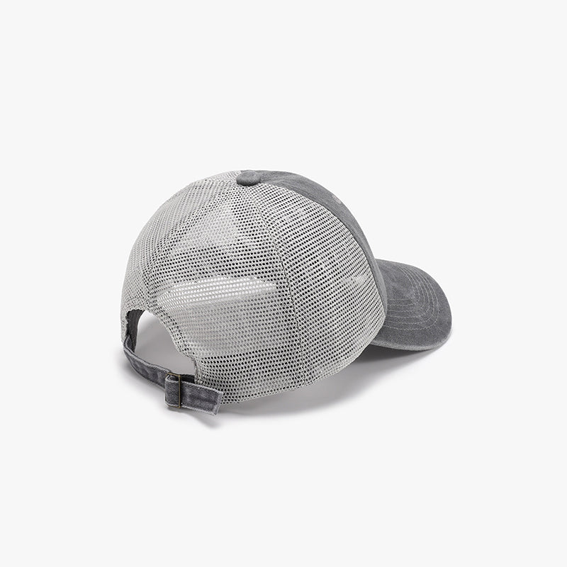 Breathable mesh adjustable baseball cap - breathable mesh adjustable baseball cap