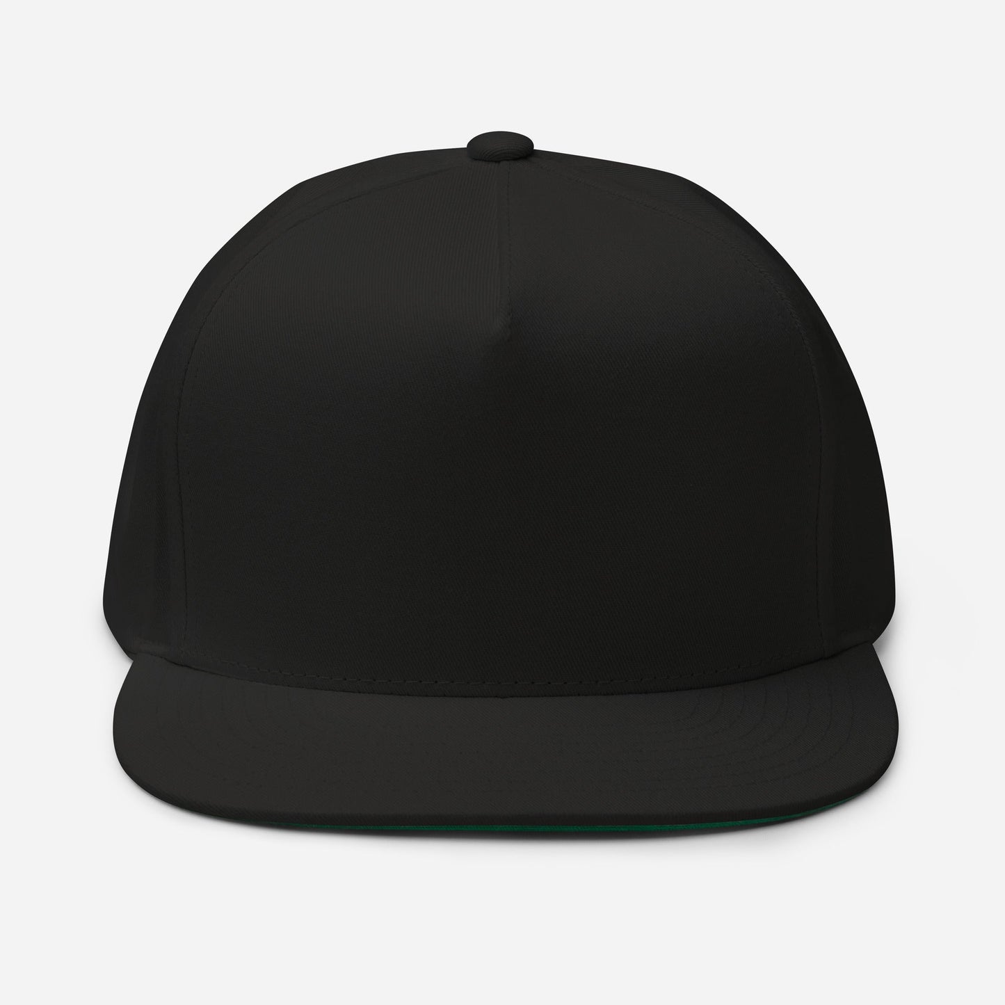 Embroidered 5 panel flat bill hat - embroidered 5 panel flat bill hat