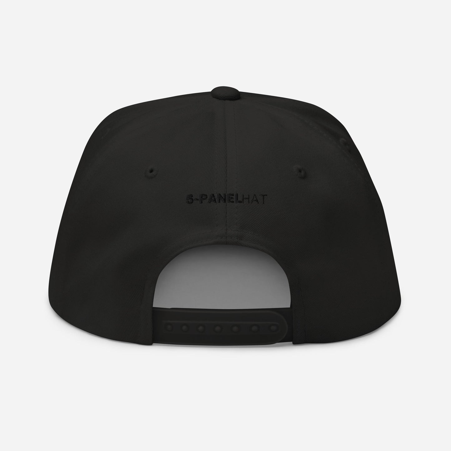Embroidered 5 panel flat bill hat - embroidered 5 panel flat bill hat