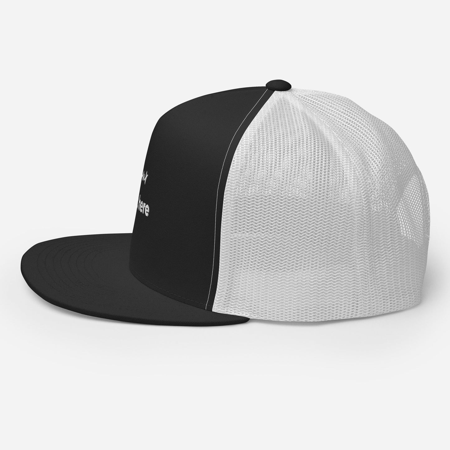 Embroidered custom 5 panel trucker cap - embroidered custom 5 panel trucker cap