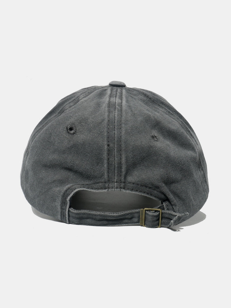 Embroidered heart washed cotton baseball cap - embroidered heart washed cotton baseball cap