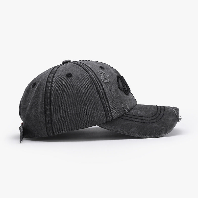 Embroidered letter cotton baseball cap - embroidered letter cotton baseball cap