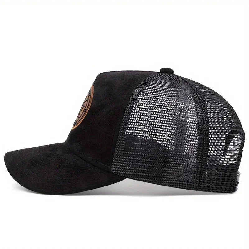 Four seasons mesh baseball cap women men fashion casual breathable letter icon unisex hiphop trucker caps outdoor