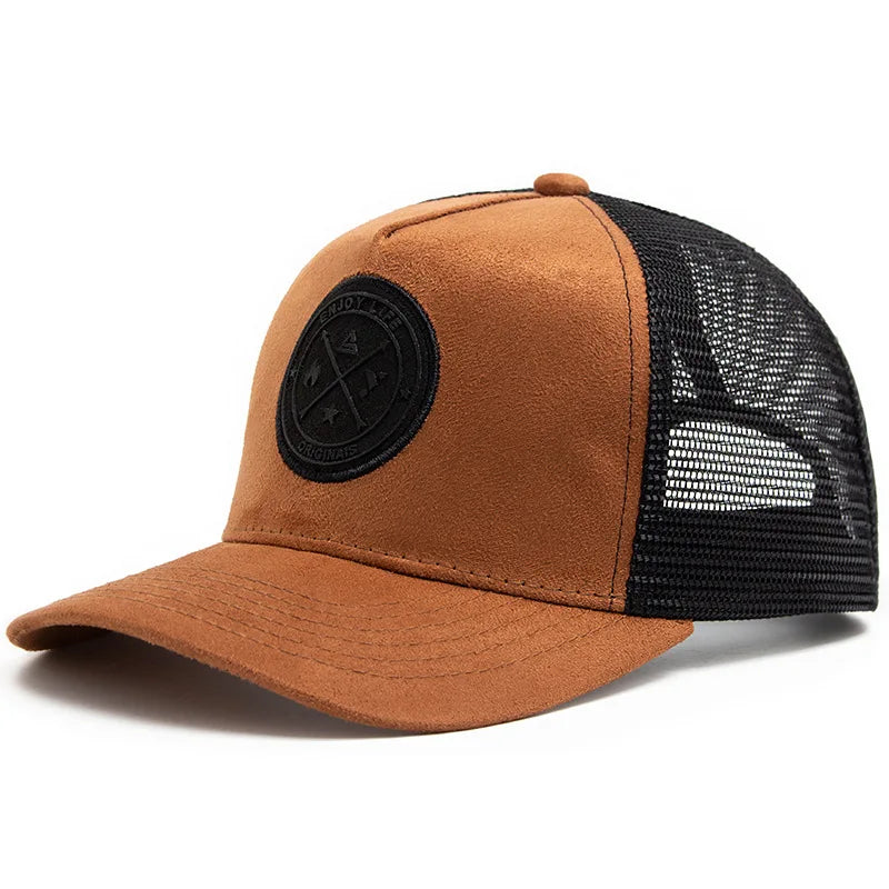 Four seasons mesh baseball cap women men fashion casual breathable letter icon unisex hiphop trucker caps outdoor