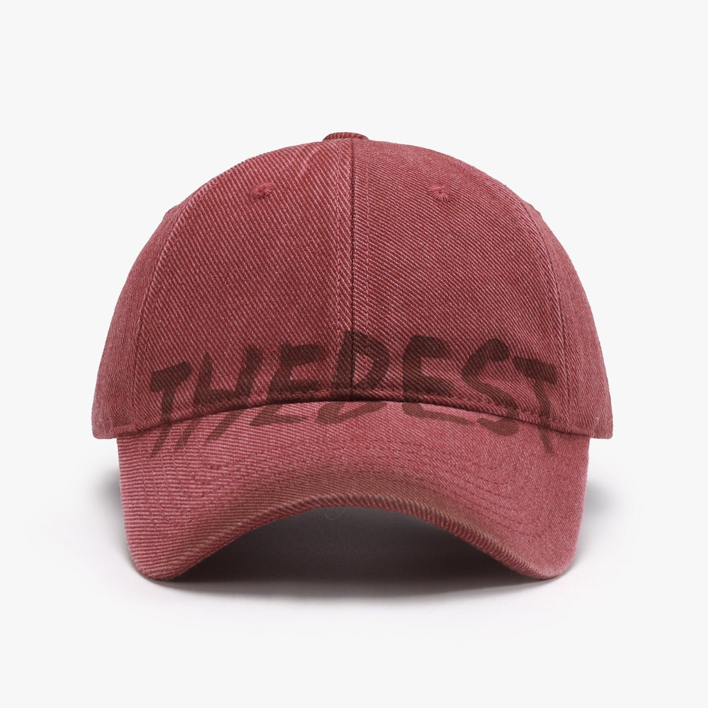 Letter adjustable baseball cap - scarlet / one size - letter adjustable baseball cap