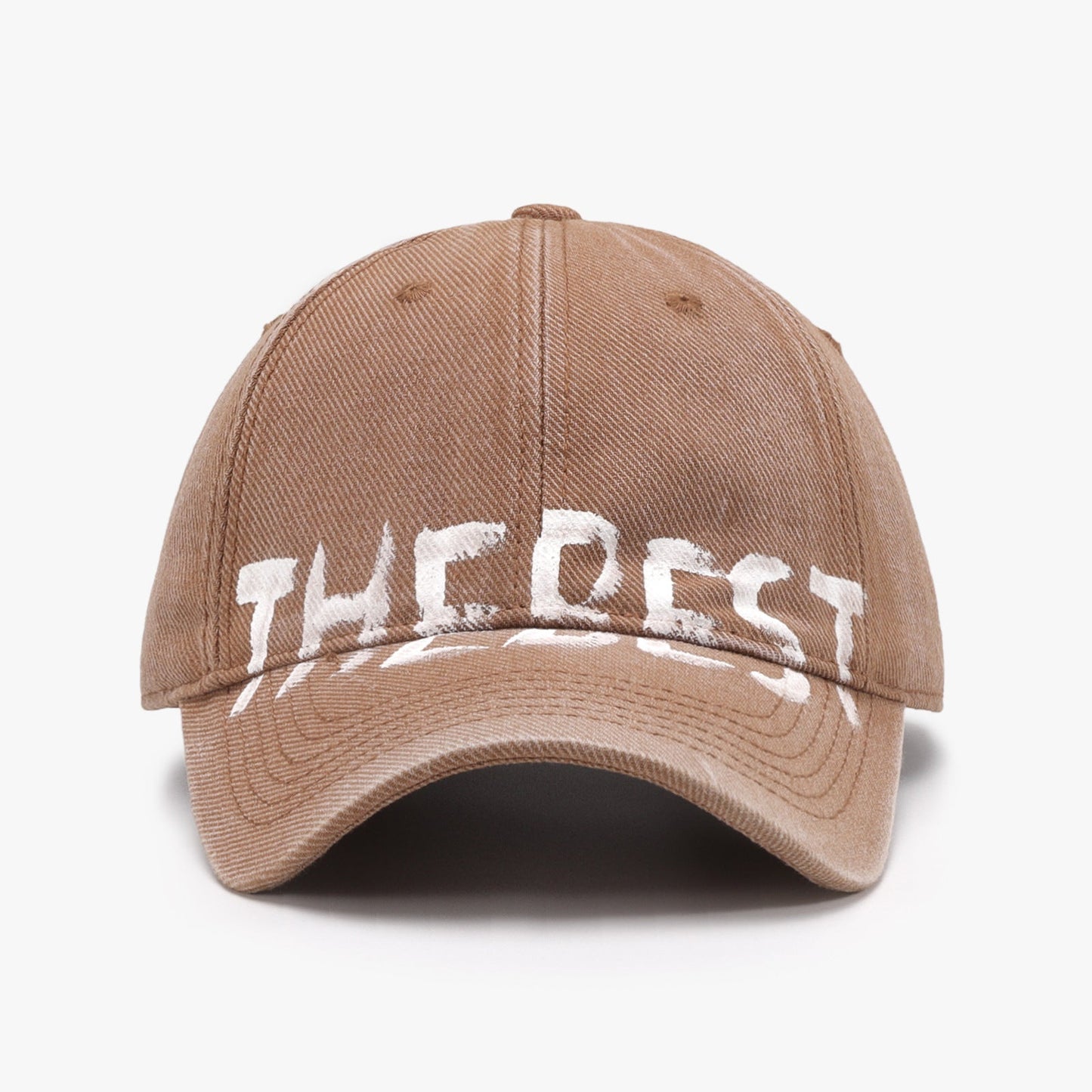 Letter adjustable baseball cap - sherbet / one size - letter adjustable baseball cap