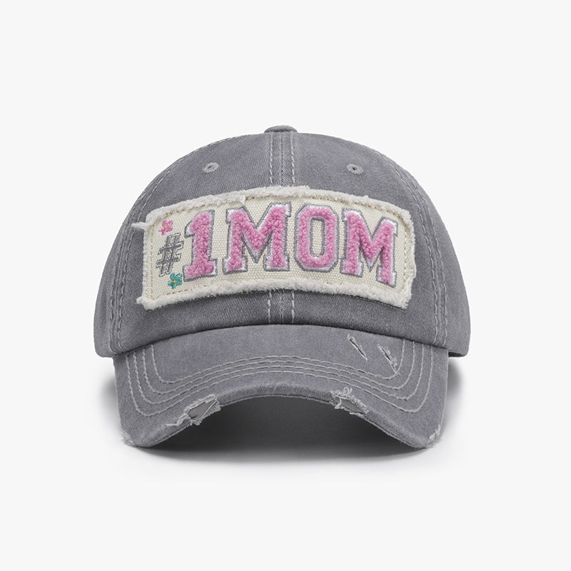 Letter adjustable cotton baseball cap - letter adjustable cotton baseball cap