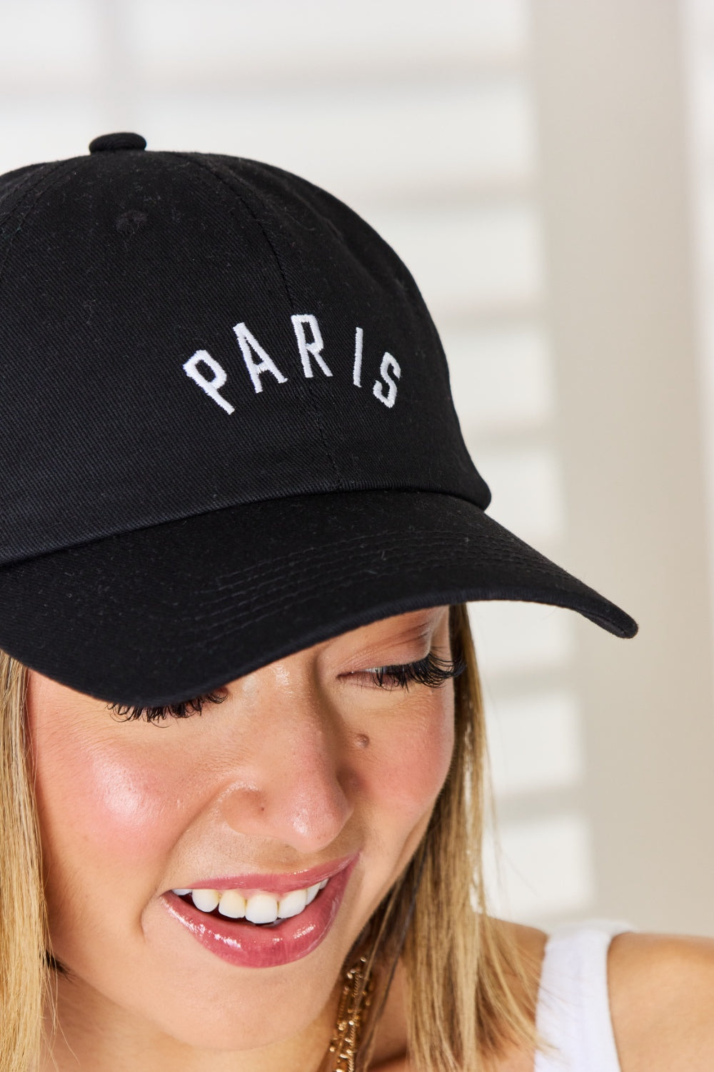 Paris embroidered city baseball cap - embroidered city baseball cap