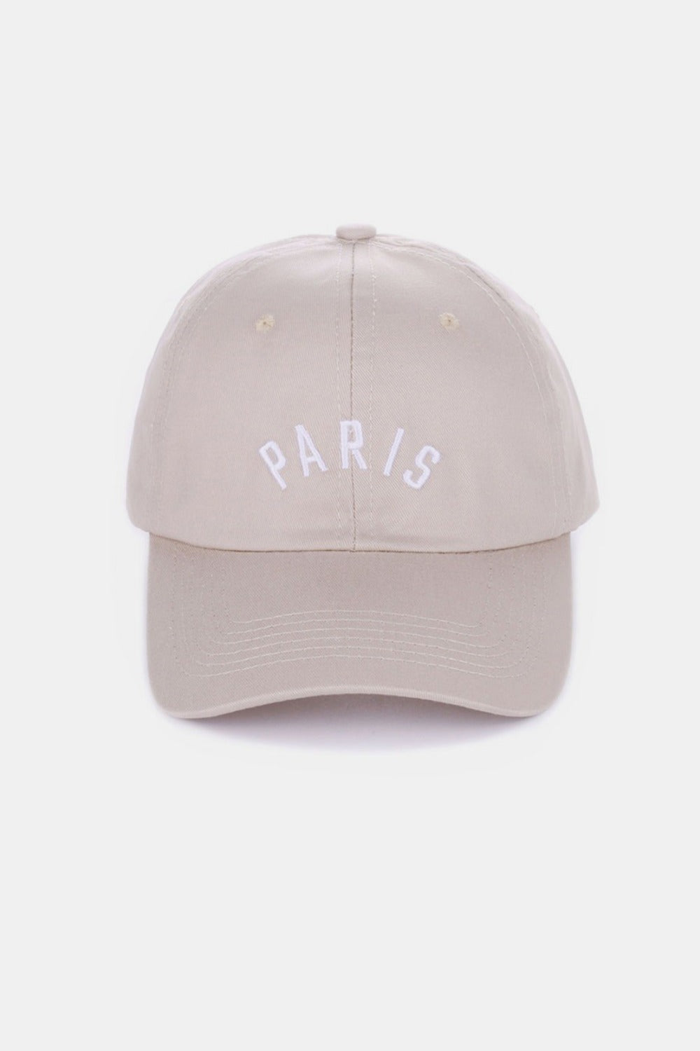 Paris embroidered city baseball cap - paris ash mocha / one size - embroidered city baseball cap