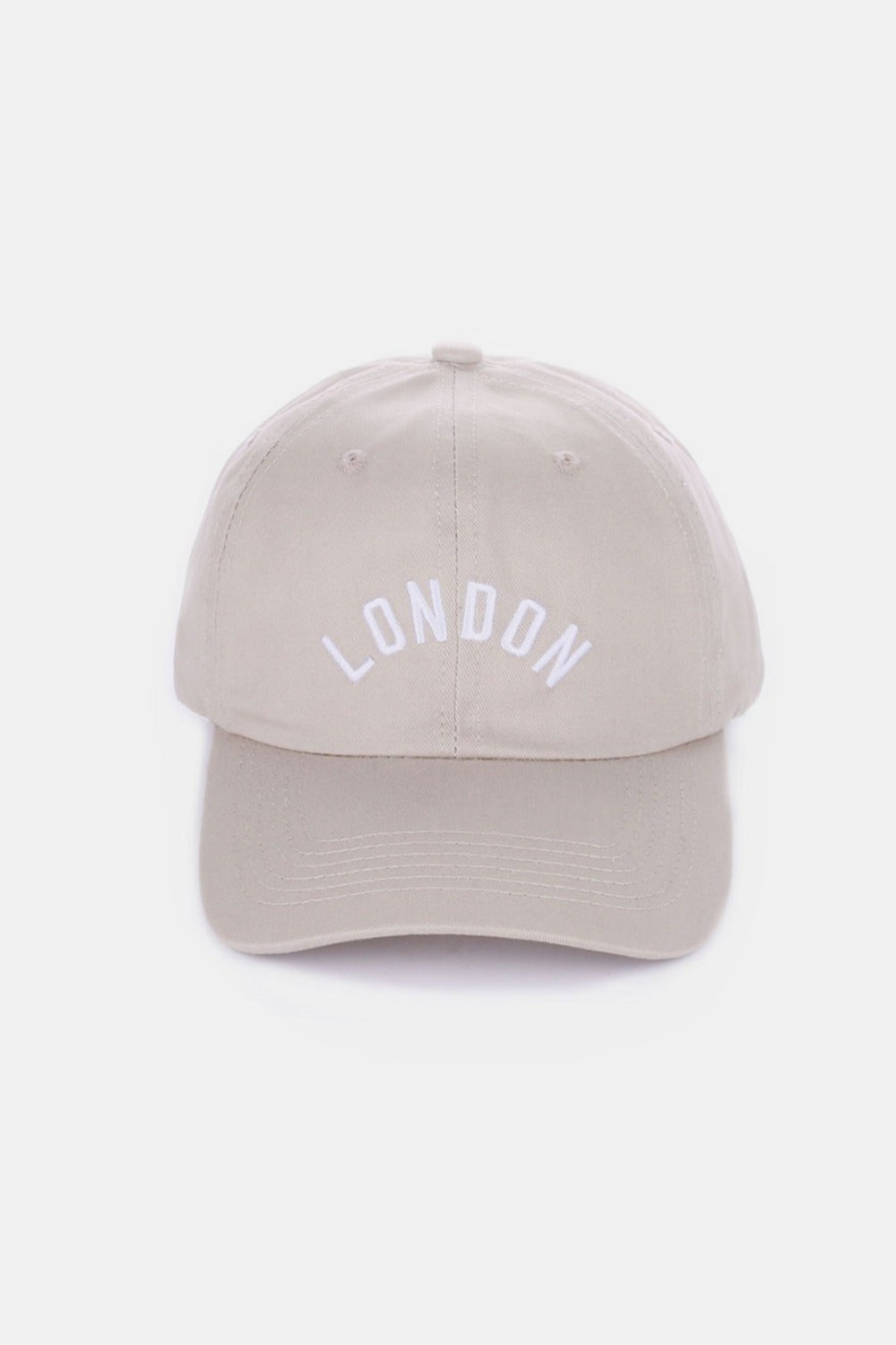 Paris embroidered city baseball cap - london ash mocha / one size - embroidered city baseball cap