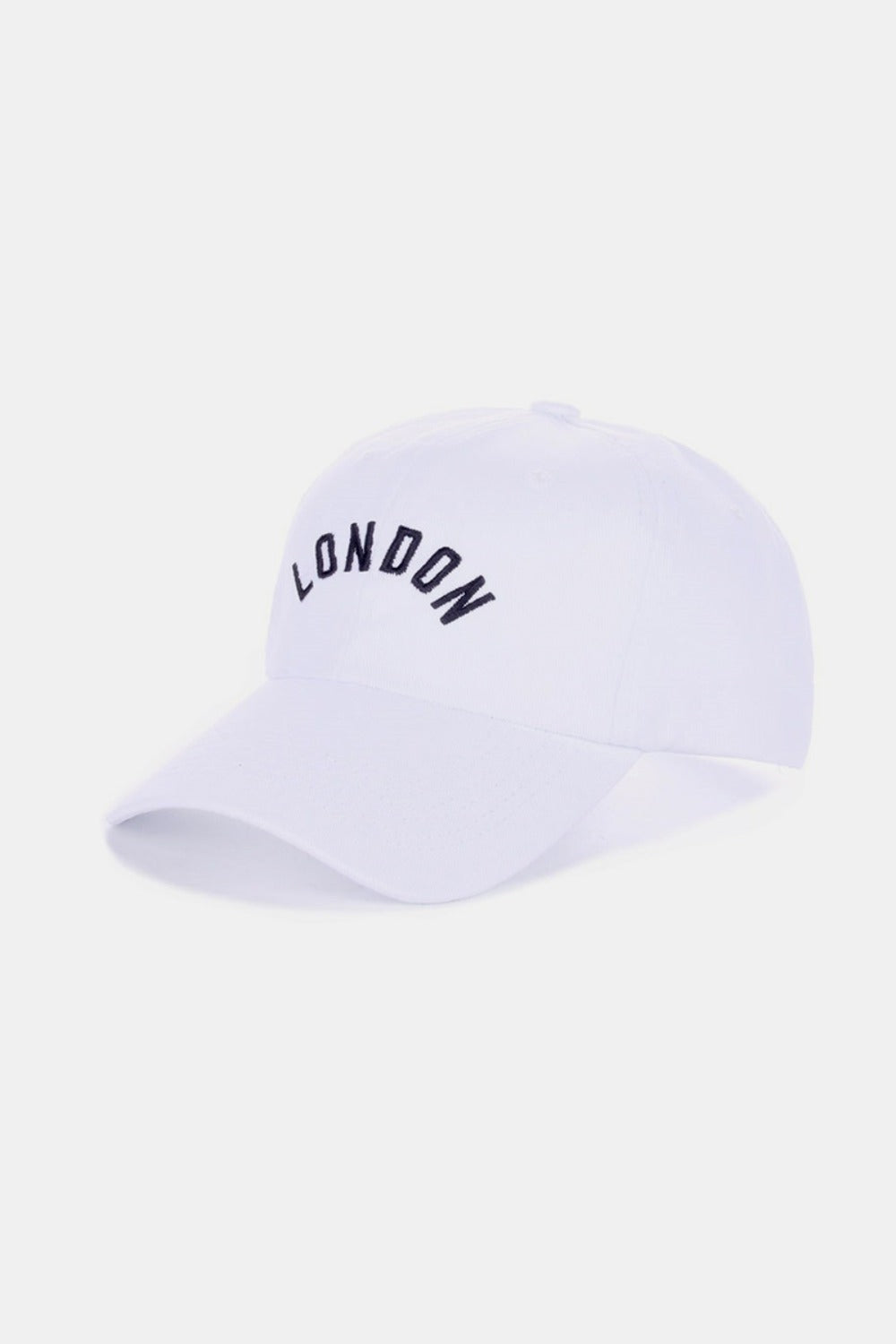 Paris embroidered city baseball cap - london white / one size - embroidered city baseball cap