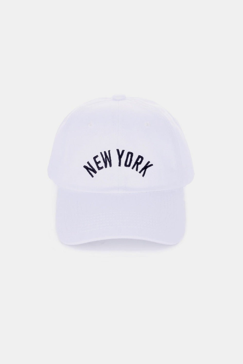 Paris embroidered city baseball cap - new york white / one size - embroidered city baseball cap