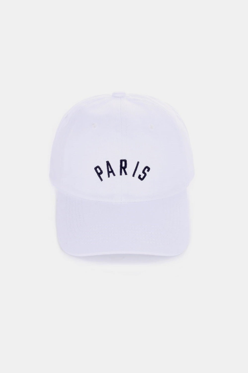 Paris embroidered city baseball cap - paris white / one size - embroidered city baseball cap