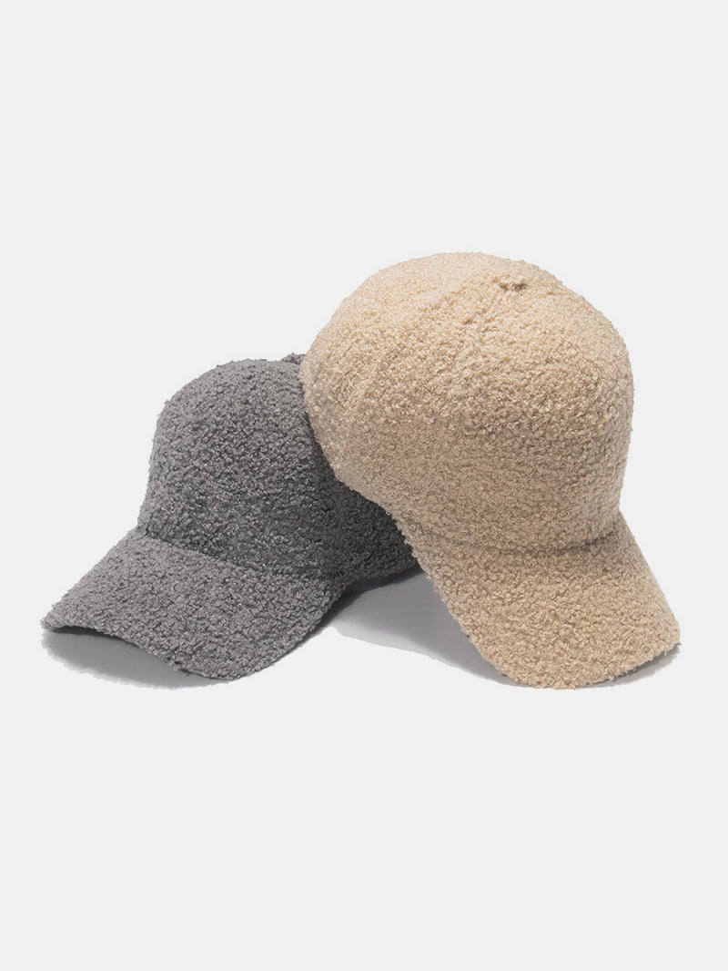 Sherpa solid color baseball cap - sherpa solid color baseball cap