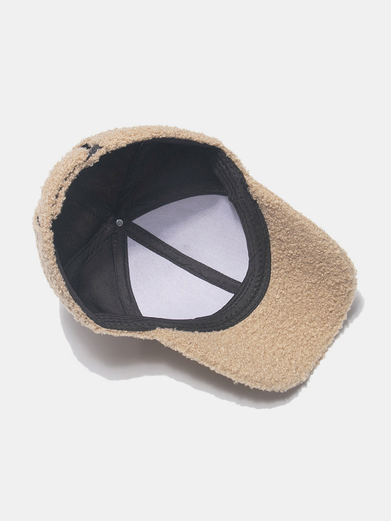 Sherpa solid color baseball cap - sherpa solid color baseball cap