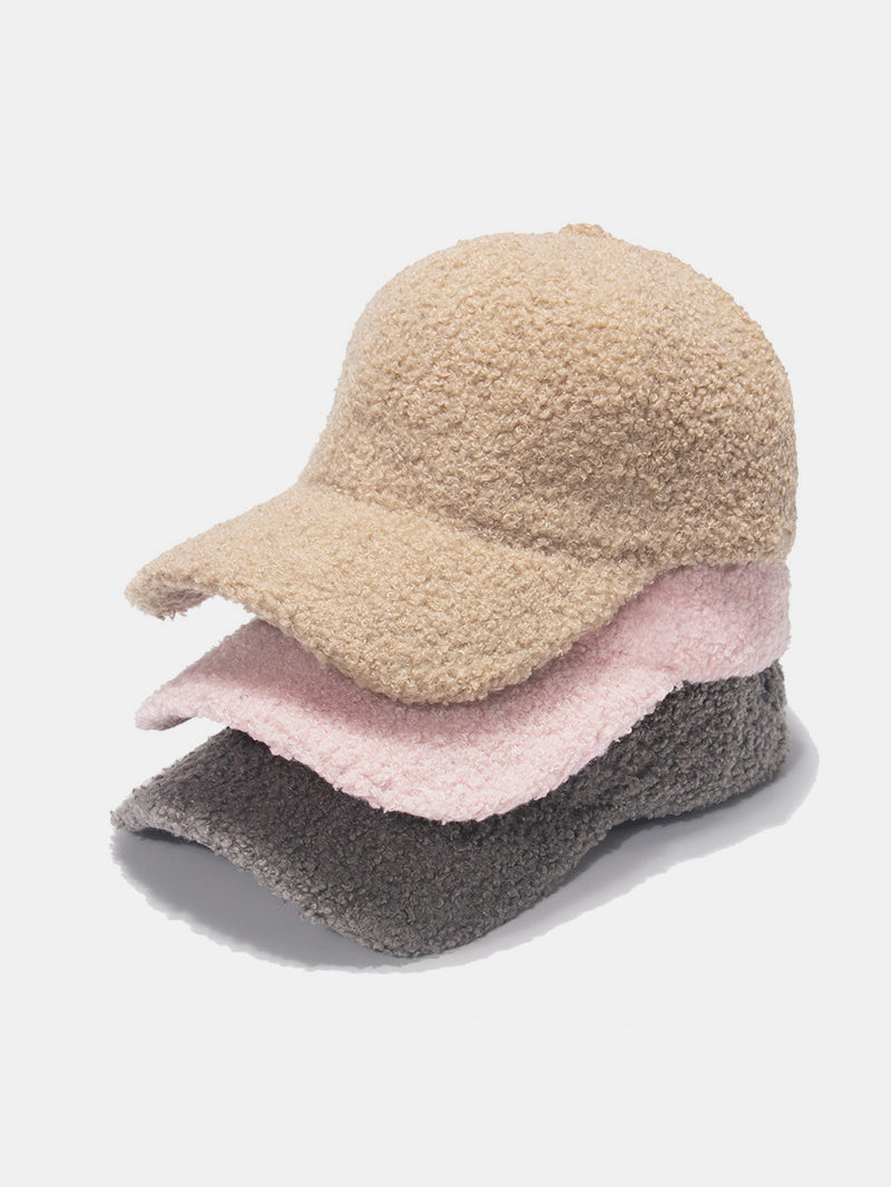 Sherpa solid color baseball cap - sherpa solid color baseball cap