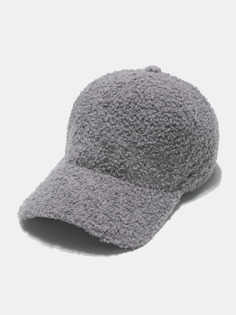 Sherpa solid color baseball cap - gray / one size - sherpa solid color baseball cap