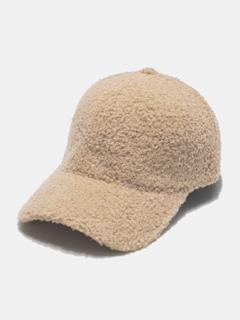 Sherpa solid color baseball cap - khaki / one size - sherpa solid color baseball cap
