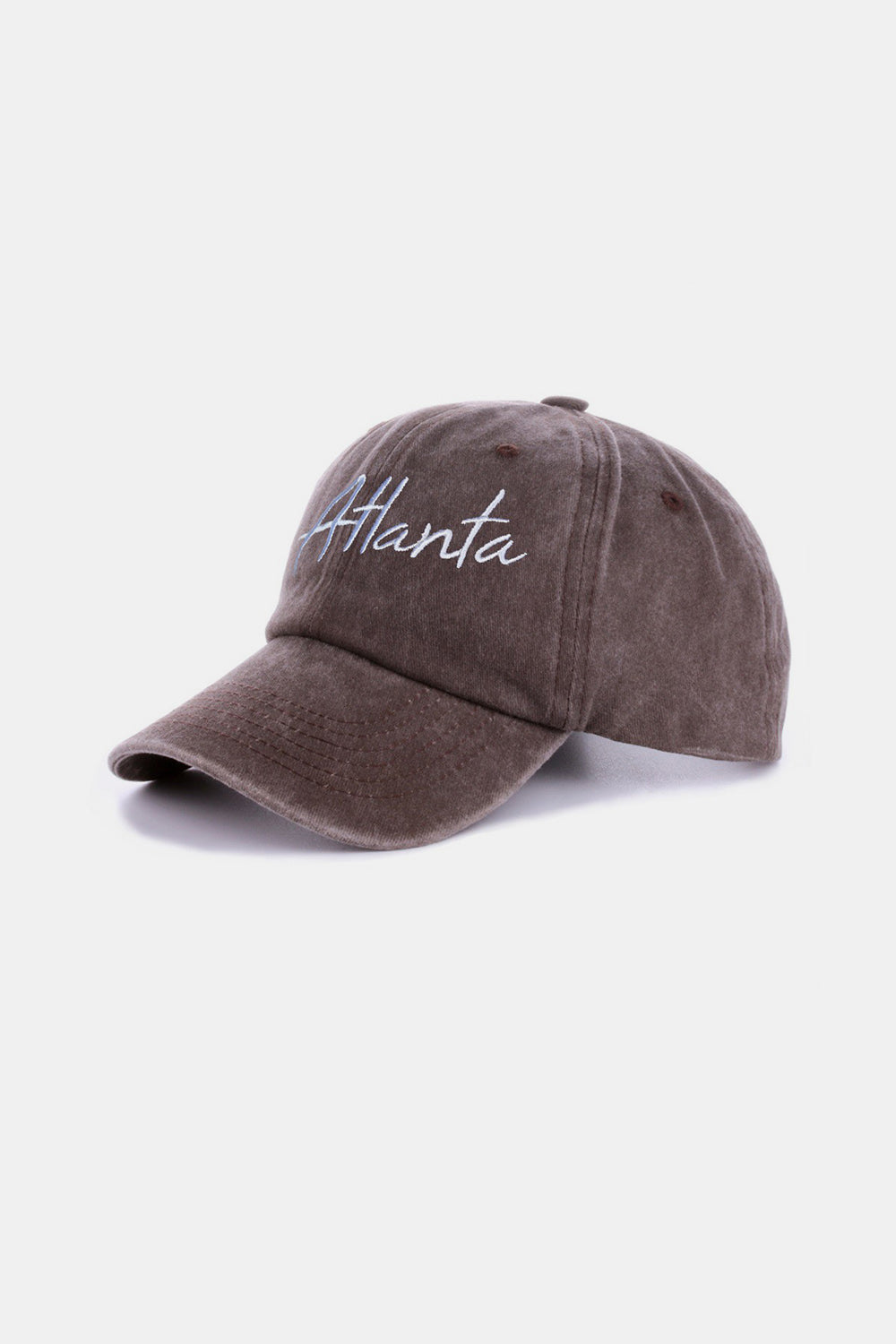 Zenana washed atlanta embroidered baseball cap - zenana washed atlanta embroidered baseball cap