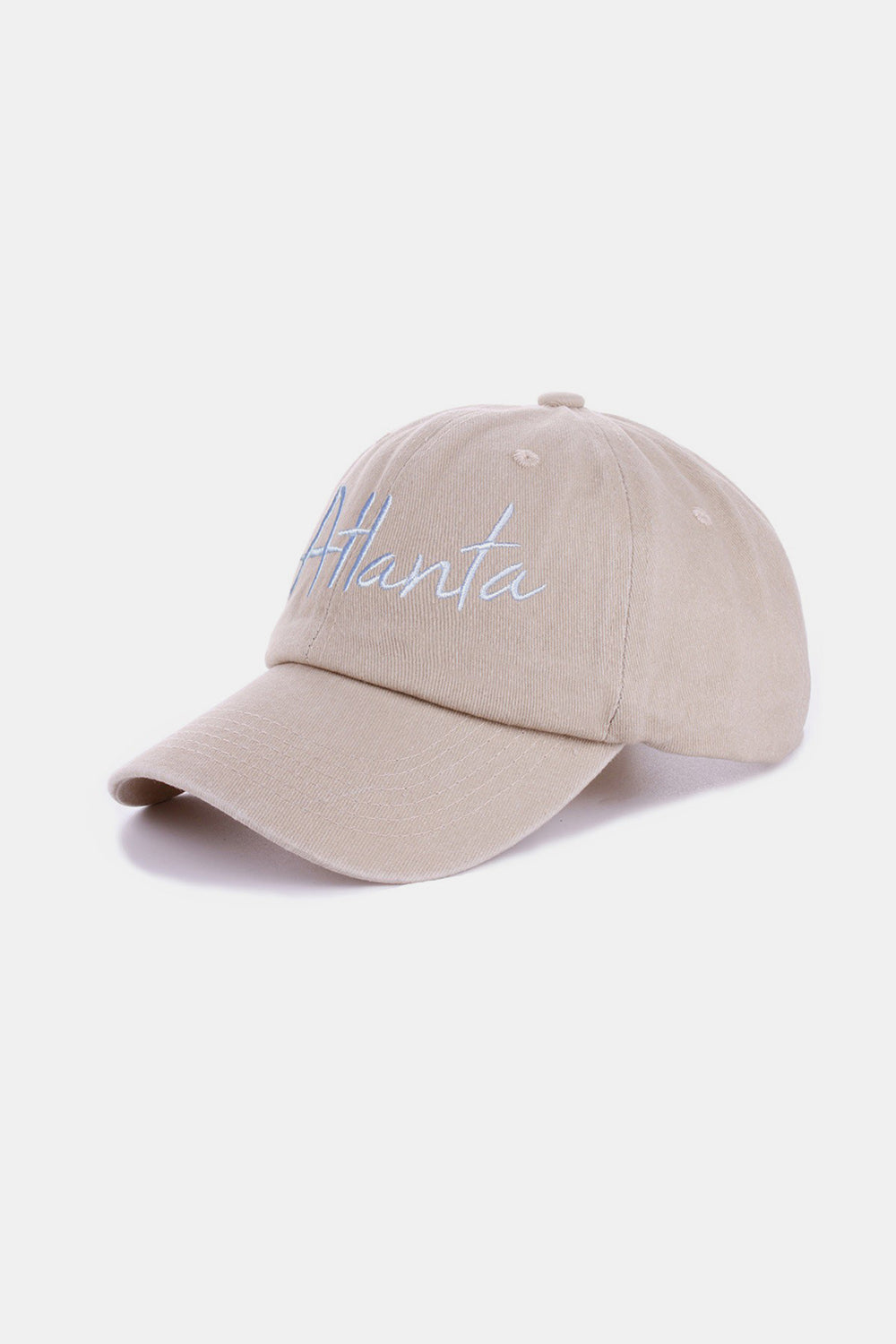Zenana washed atlanta embroidered baseball cap - zenana washed atlanta embroidered baseball cap