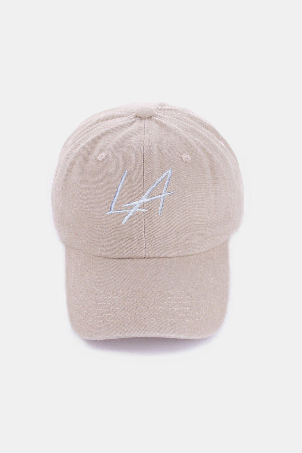 Zenana washed embroidered city baseball cap - la ash mocha / one size - zenana washed embroidered city baseball cap