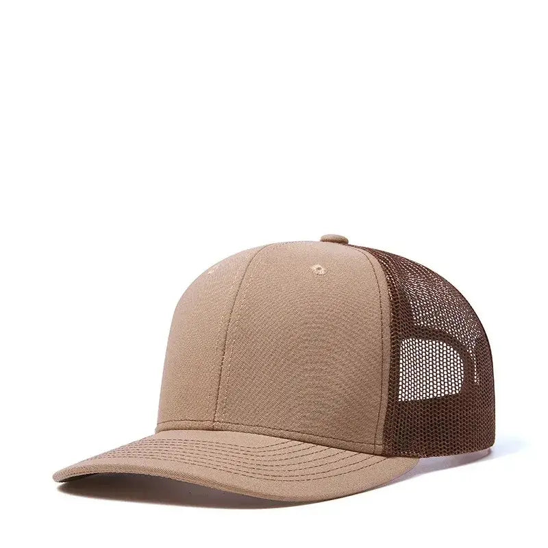 Hochwertige Mesh-Baseballkappe Sommer Outdoor Einfache Klassische Atmungsaktive Sonnenschutznetzmütze Sport Angeln Klettern Fahrer