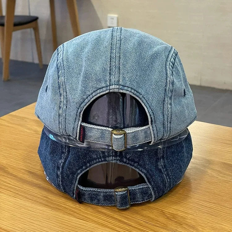 Denim 5 Panel Hat Wholesale (10 Qty)