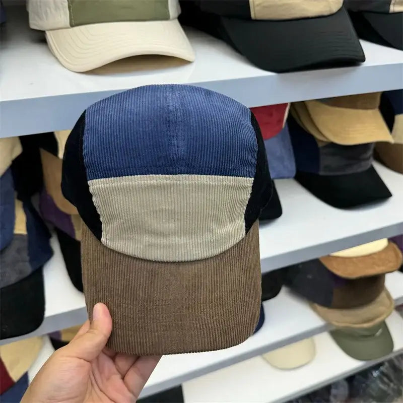 Baseball cap woman man retro corduroy casual brim soft embroidery hats for woman snapback outdoor sport caps sun hats