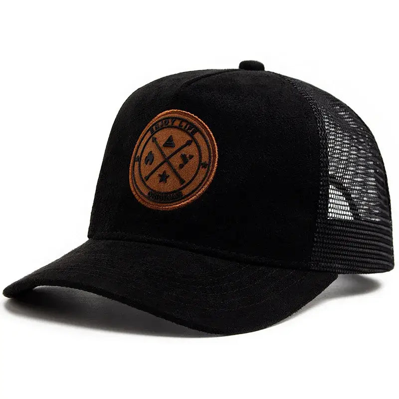 Vier Jahreszeiten Mesh Baseballkappe Damen Herren Mode lässig atmungsaktiv Buchstabensymbol Unisex Hiphop Trucker Caps Outdoor