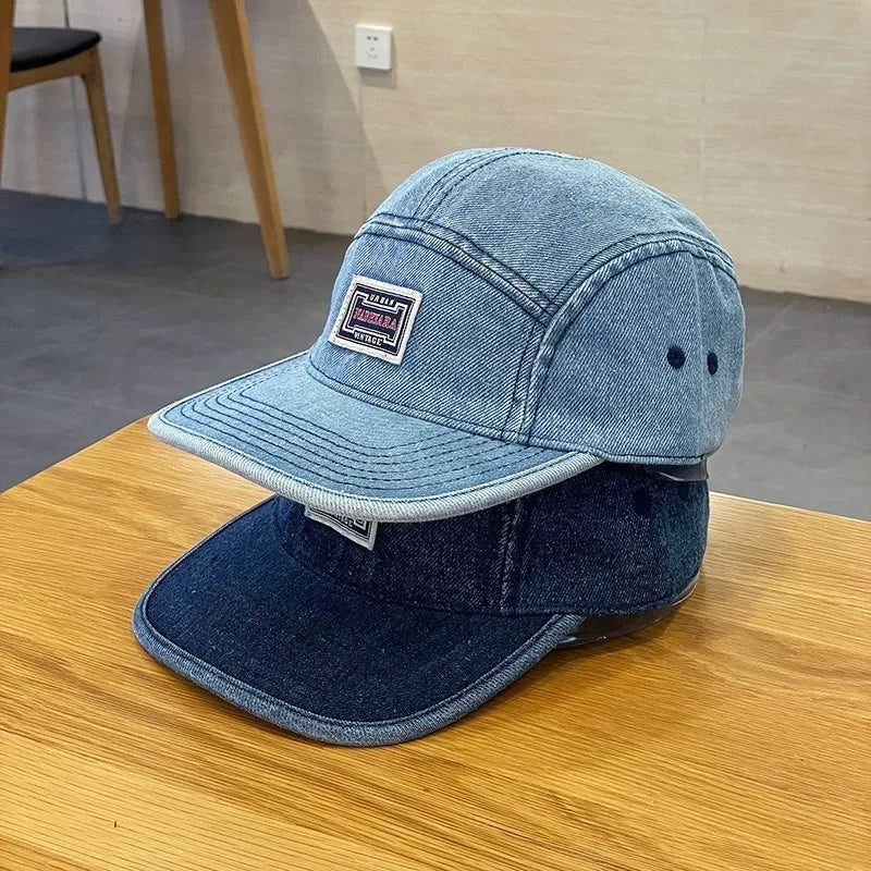 Denim 5 Panel Hat Wholesale (10 Qty)