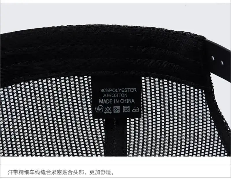 Hochwertige Mesh-Baseballkappe Sommer Outdoor Einfache Klassische Atmungsaktive Sonnenschutznetzmütze Sport Angeln Klettern Fahrer