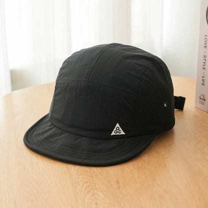 Short Brim 5-Panel Hat