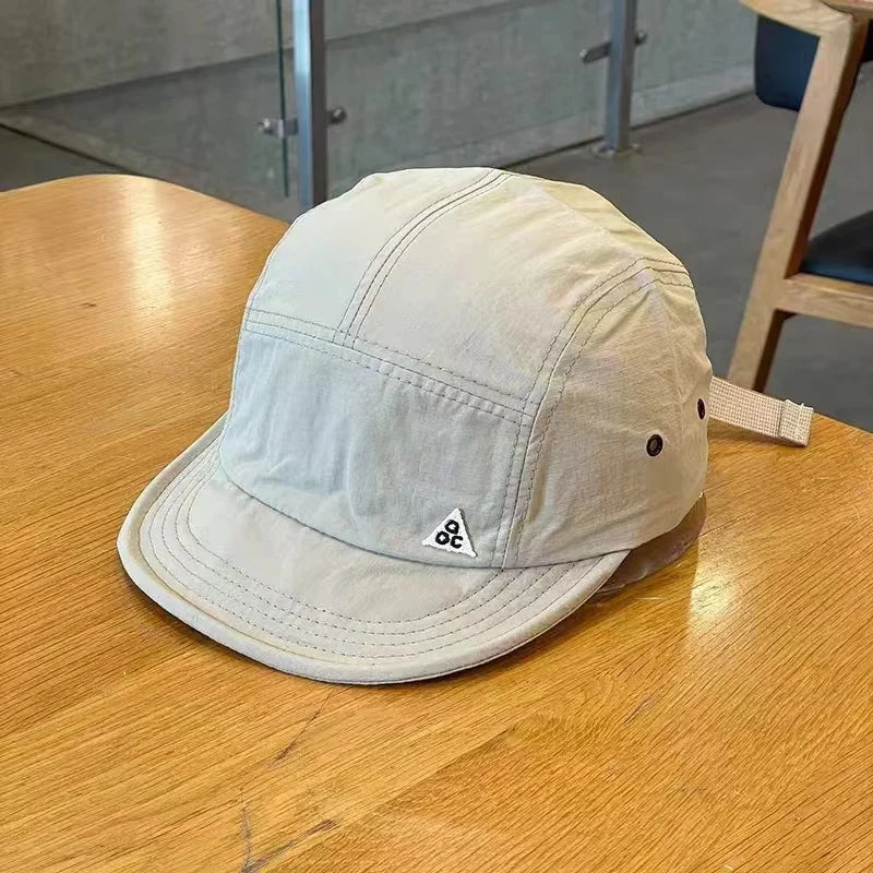 Short Brim 5-Panel Hat