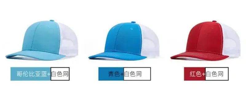 Hochwertige Mesh-Baseballkappe Sommer Outdoor Einfache Klassische Atmungsaktive Sonnenschutznetzmütze Sport Angeln Klettern Fahrer