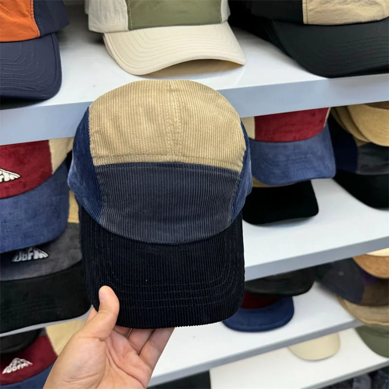 Baseball cap woman man retro corduroy casual brim soft embroidery hats for woman snapback outdoor sport caps sun hats