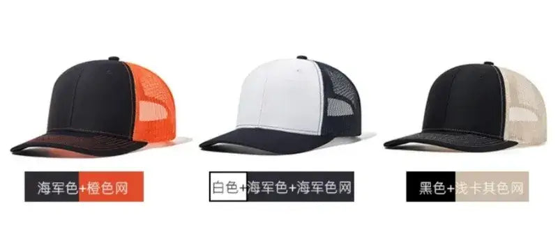 Hochwertige Mesh-Baseballkappe Sommer Outdoor Einfache Klassische Atmungsaktive Sonnenschutznetzmütze Sport Angeln Klettern Fahrer