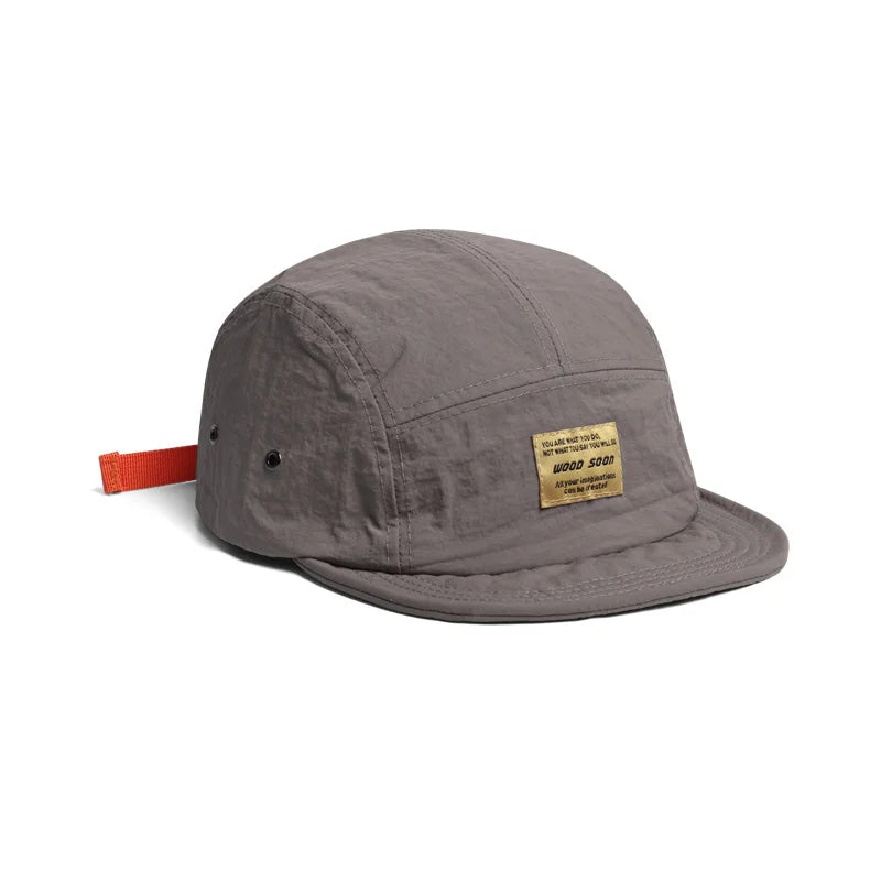 Short Brim Japanese 5-Panel Hat