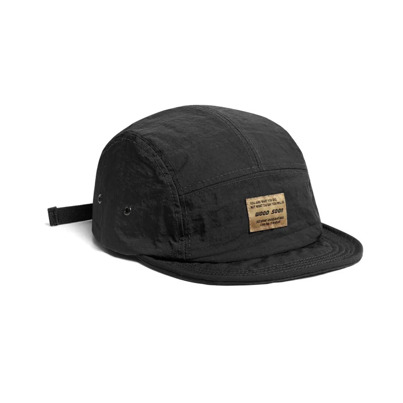 Short Brim Japanese 5-Panel Hat