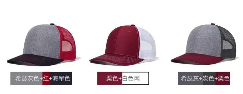 Hochwertige Mesh-Baseballkappe Sommer Outdoor Einfache Klassische Atmungsaktive Sonnenschutznetzmütze Sport Angeln Klettern Fahrer