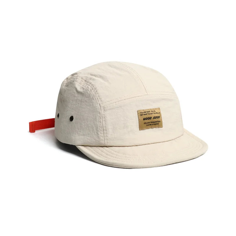 Short Brim Japanese 5-Panel Hat