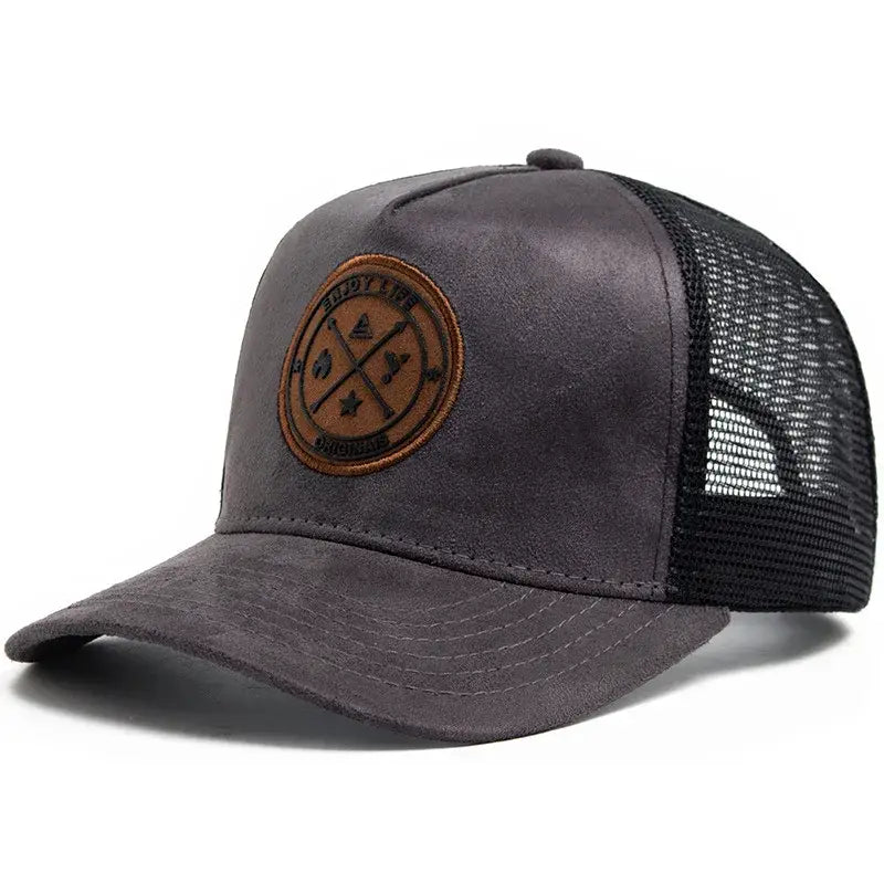Vier Jahreszeiten Mesh Baseballkappe Damen Herren Mode lässig atmungsaktiv Buchstabensymbol Unisex Hiphop Trucker Caps Outdoor