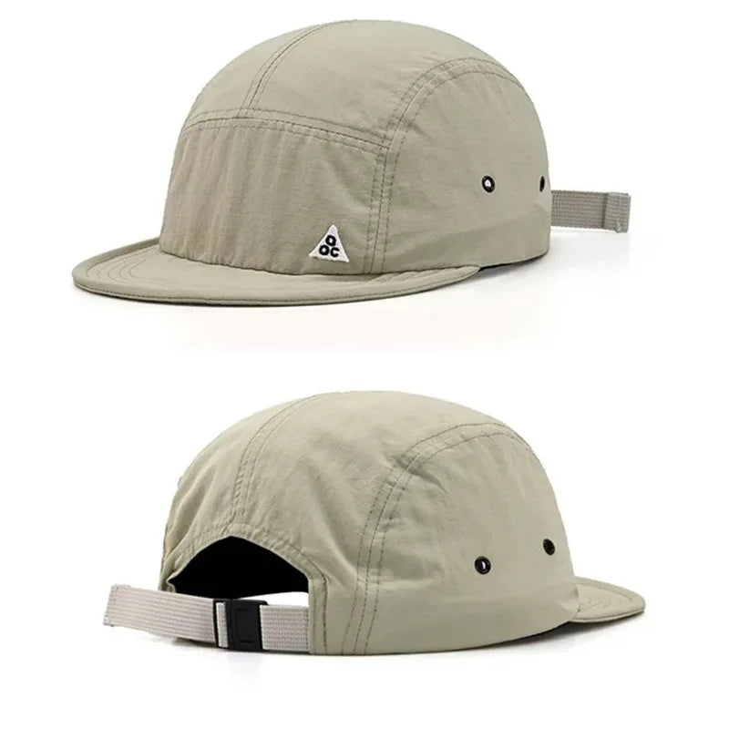 Short Brim 5-Panel Hat