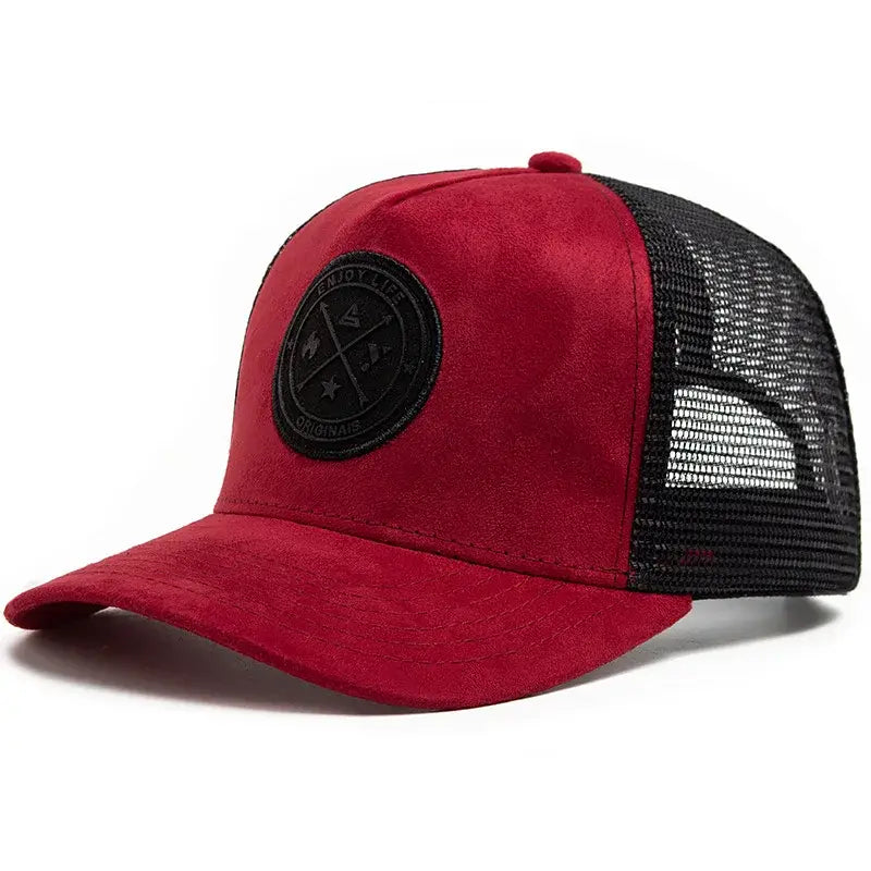 Vier Jahreszeiten Mesh Baseballkappe Damen Herren Mode lässig atmungsaktiv Buchstabensymbol Unisex Hiphop Trucker Caps Outdoor