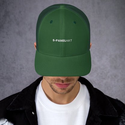Black retro mesh trucker hat yupoong - evergreen - trucker hats
