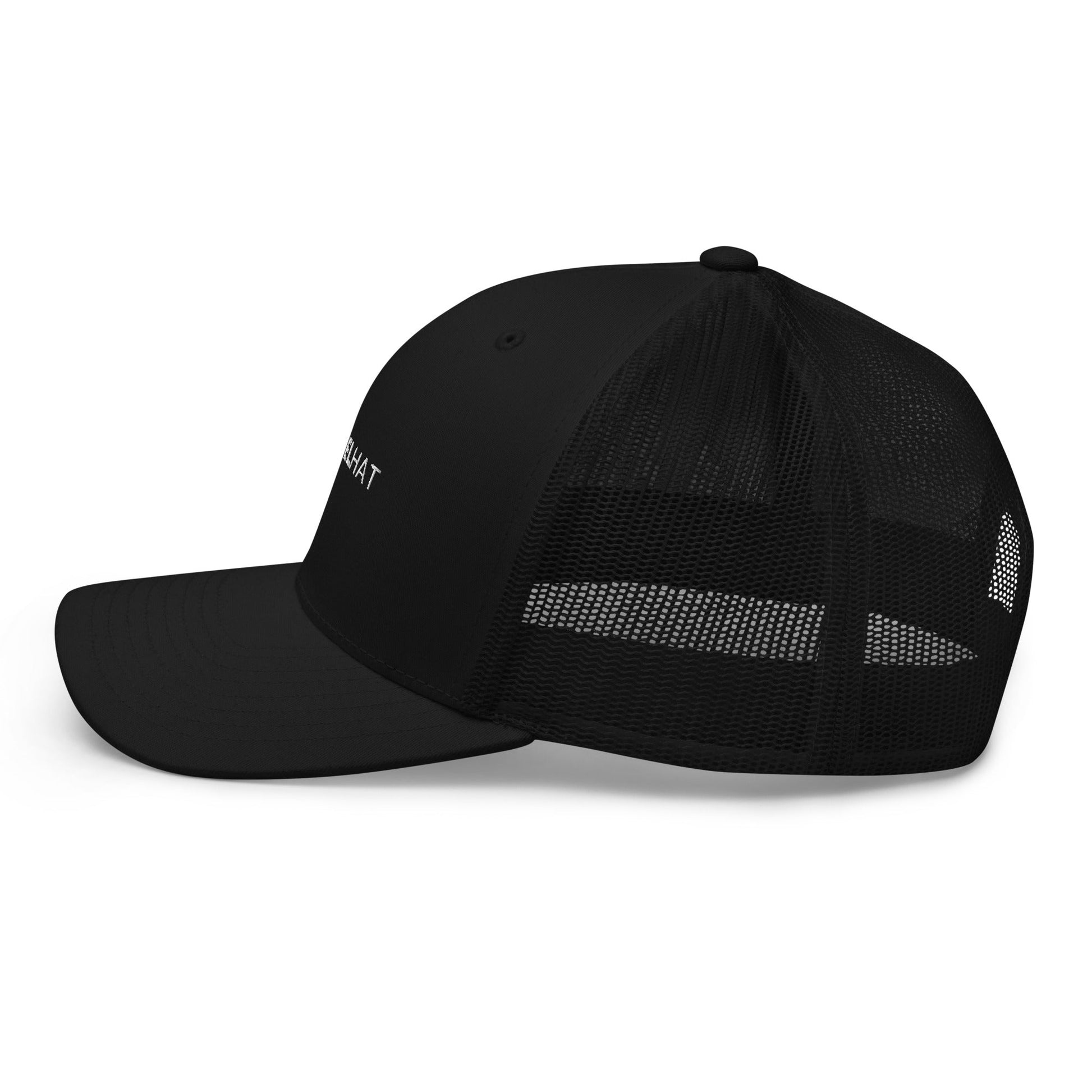 Black retro mesh trucker hat yupoong - trucker hats