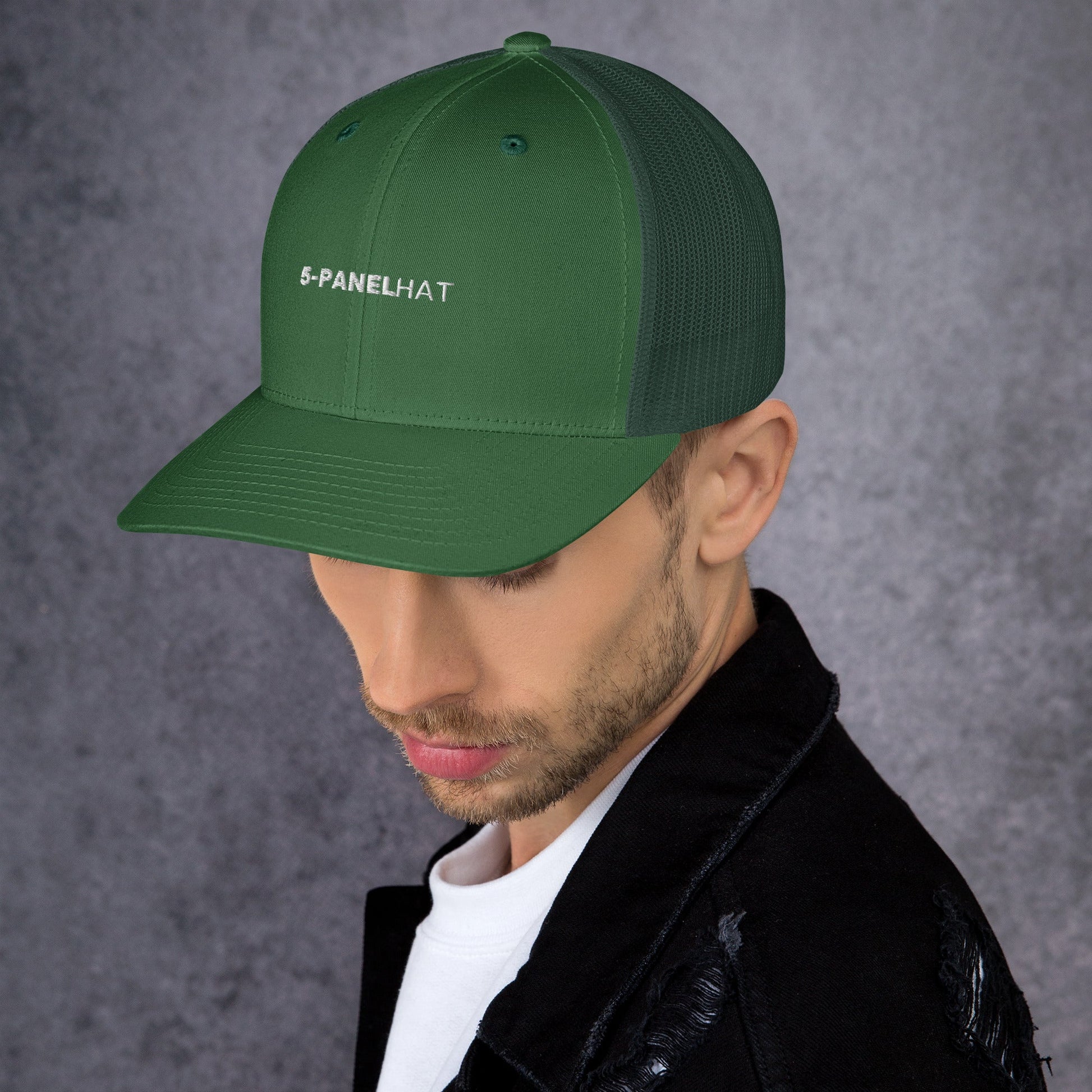 Black retro mesh trucker hat yupoong - trucker hats
