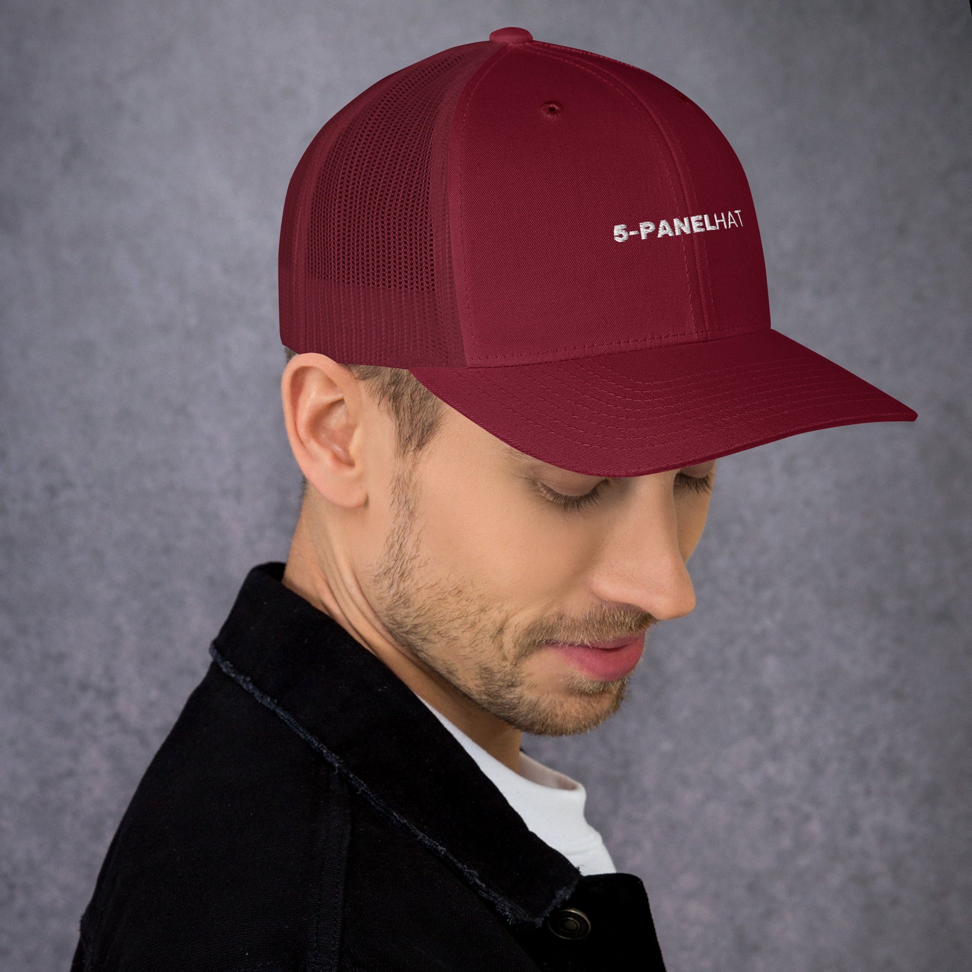 Black retro mesh trucker hat yupoong - trucker hats