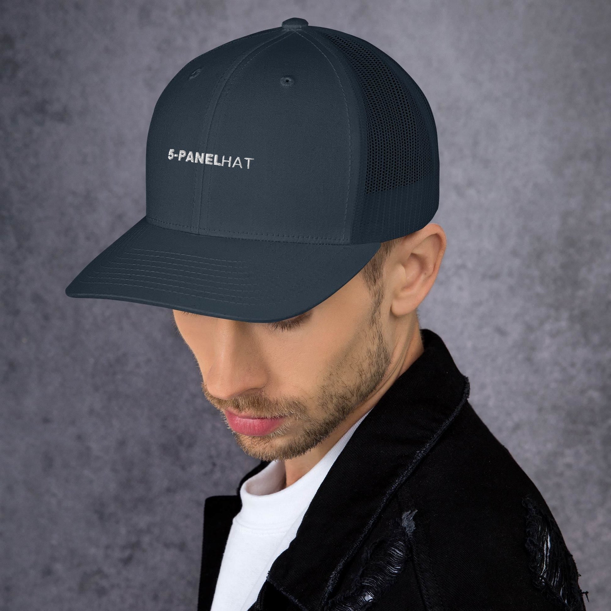 Black retro mesh trucker hat yupoong - trucker hats